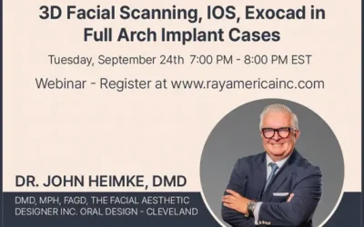 FREE Webinar Event – 3D Facial Scanning , IOS, Exocad in Full Arch Implant Cases – 1CE